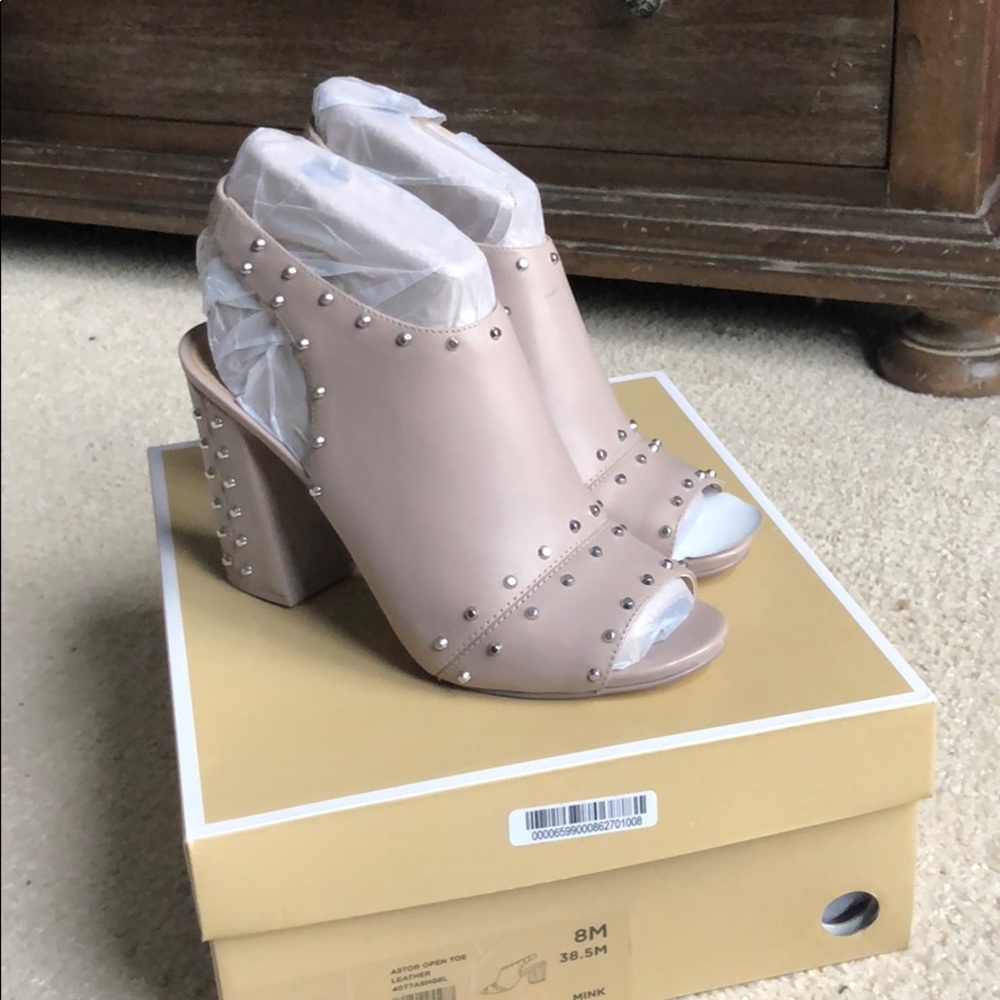 Michael Kors open toe, slingback bootie